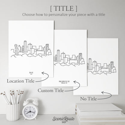 Dallas Texas Skyline Art Print