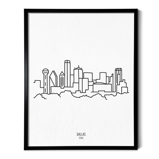 Dallas Texas Skyline Art Print