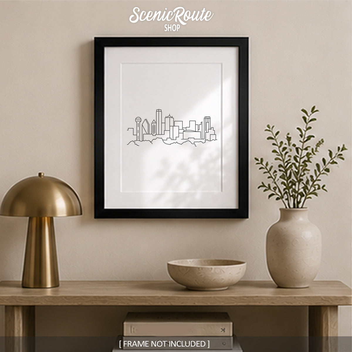 Dallas Texas Skyline Art Print
