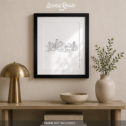 Dallas Texas Skyline Art Print
