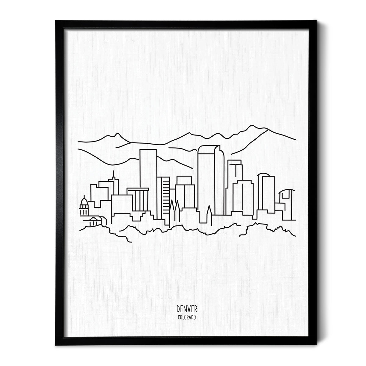 Denver Colorado Skyline Art Print