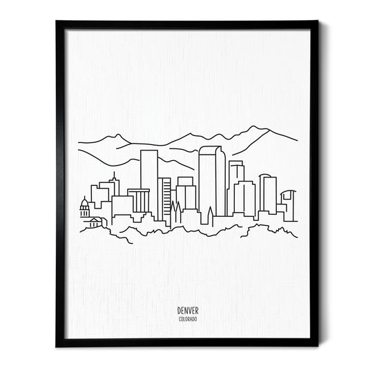 Denver Colorado Skyline Art Print