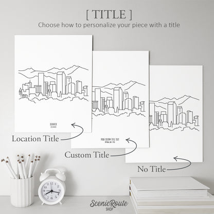 Denver Colorado Skyline Art Print