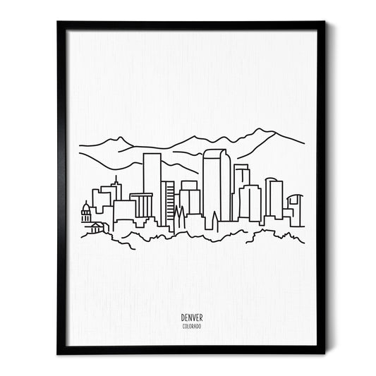 Denver Colorado Skyline Art Print