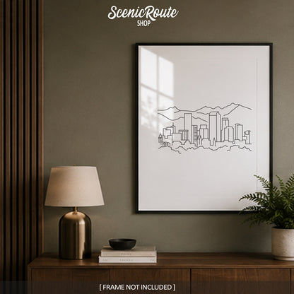 Denver Colorado Skyline Art Print