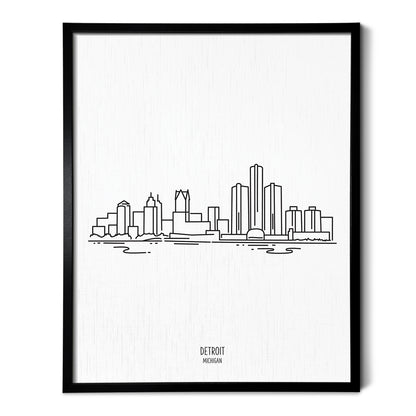 Detroit Michigan Skyline Art Print