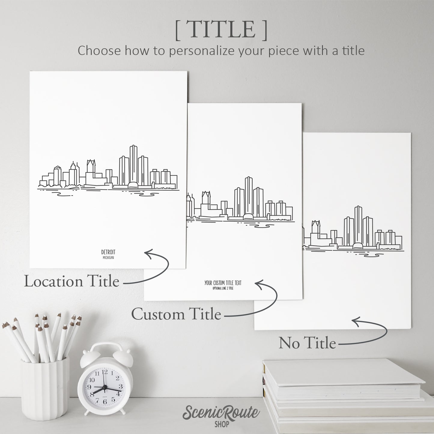 Detroit Michigan Skyline Art Print