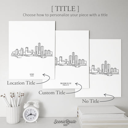 Detroit Michigan Skyline Art Print