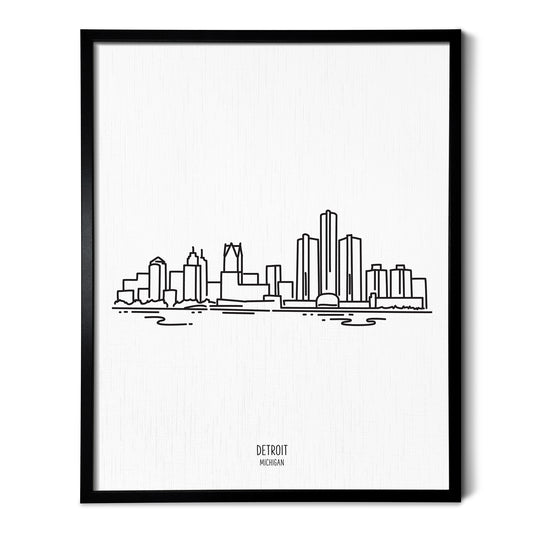 Detroit Michigan Skyline Art Print
