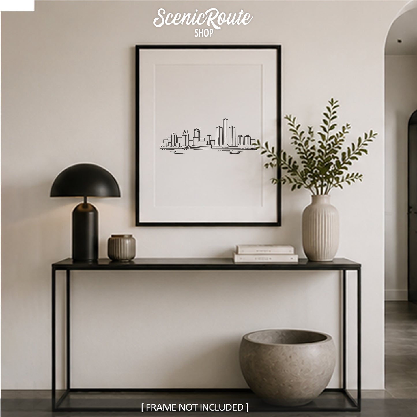 Detroit Michigan Skyline Art Print