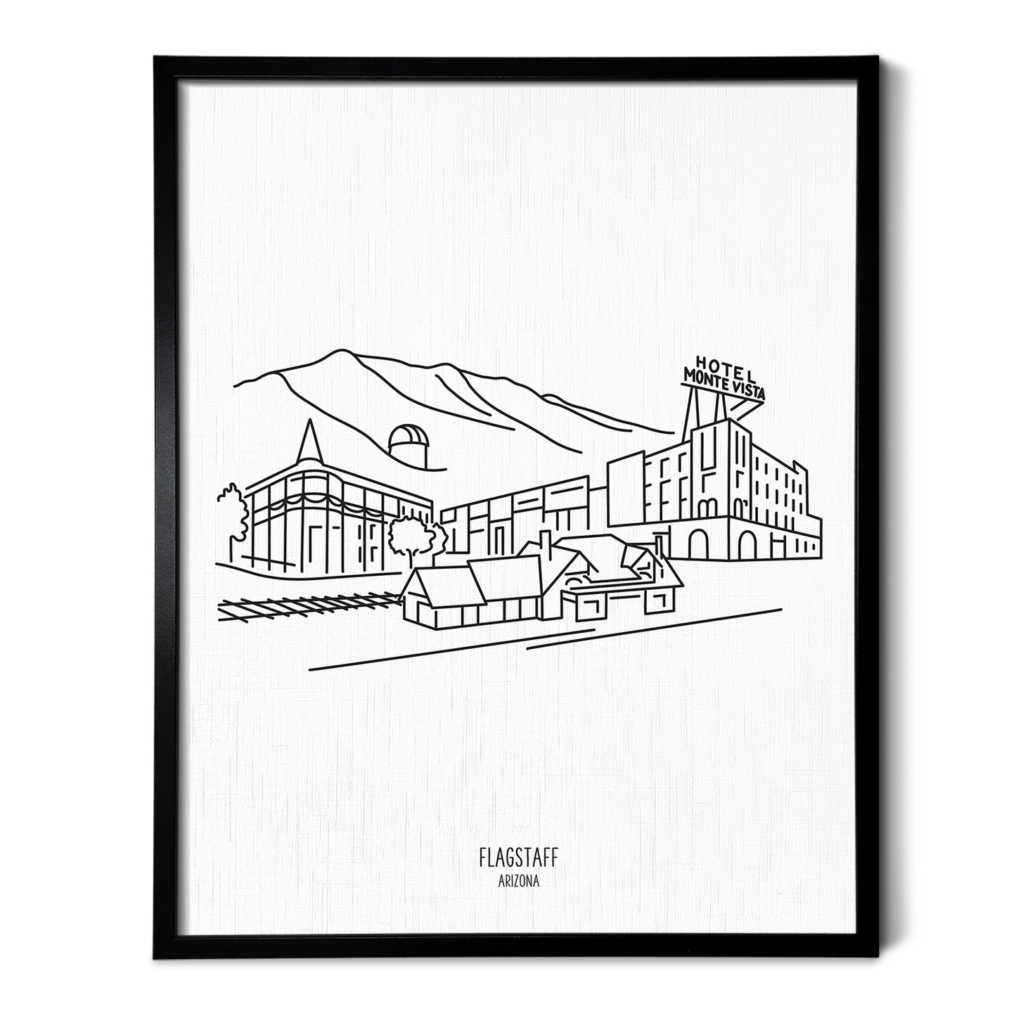 Flagstaff Arizona Skyline Art Print