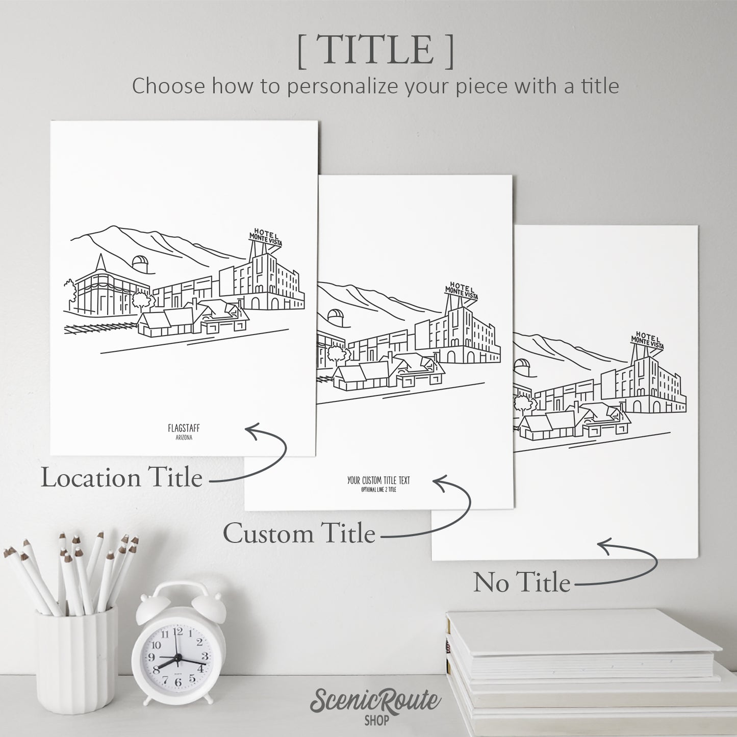 Flagstaff Arizona Skyline Art Print