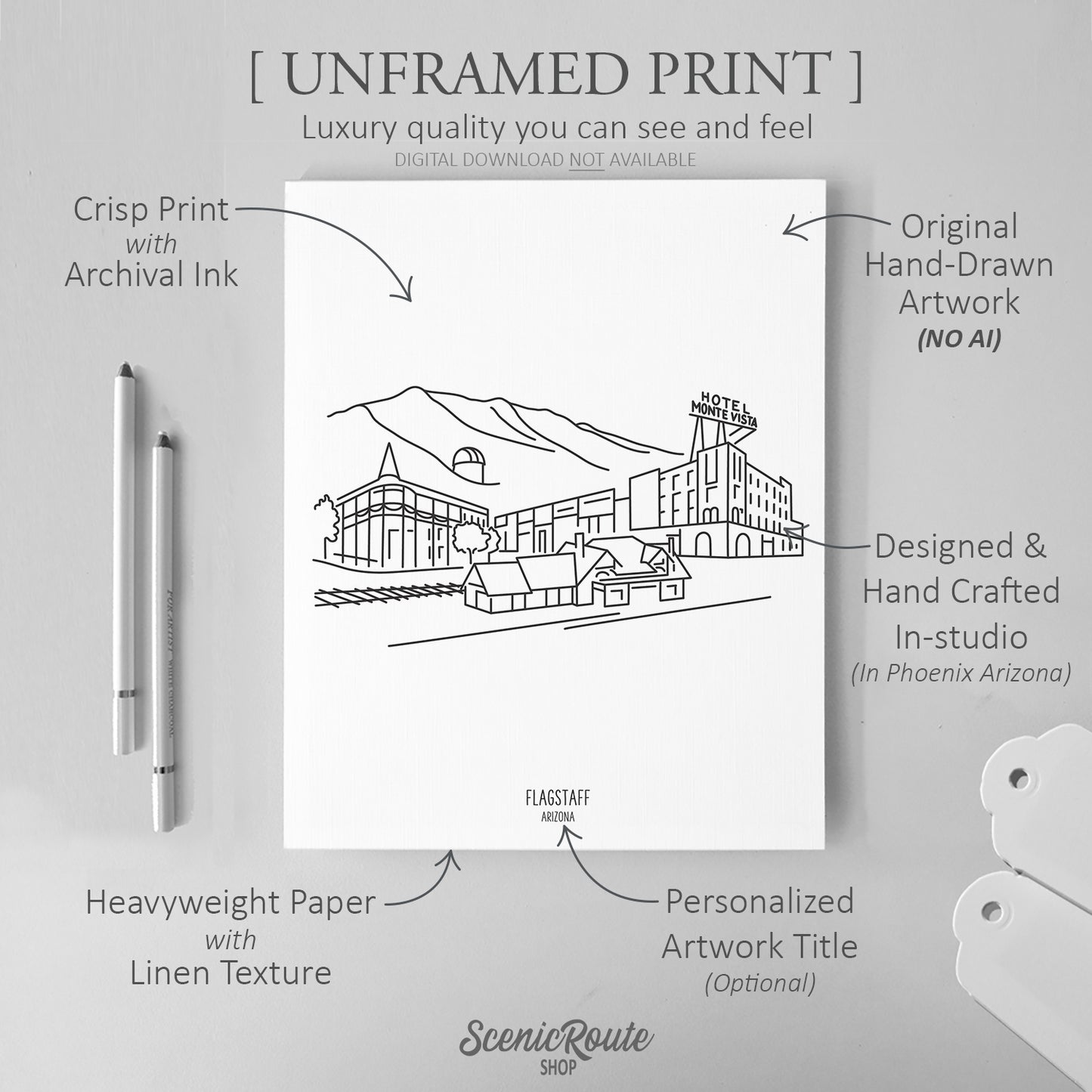 Flagstaff Arizona Skyline Art Print
