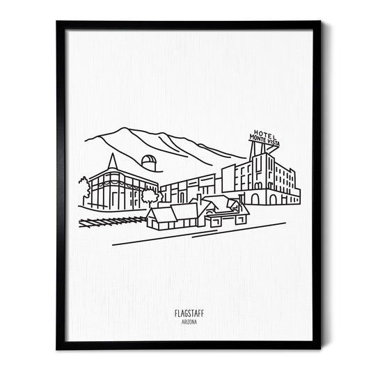 Flagstaff Arizona Skyline Art Print