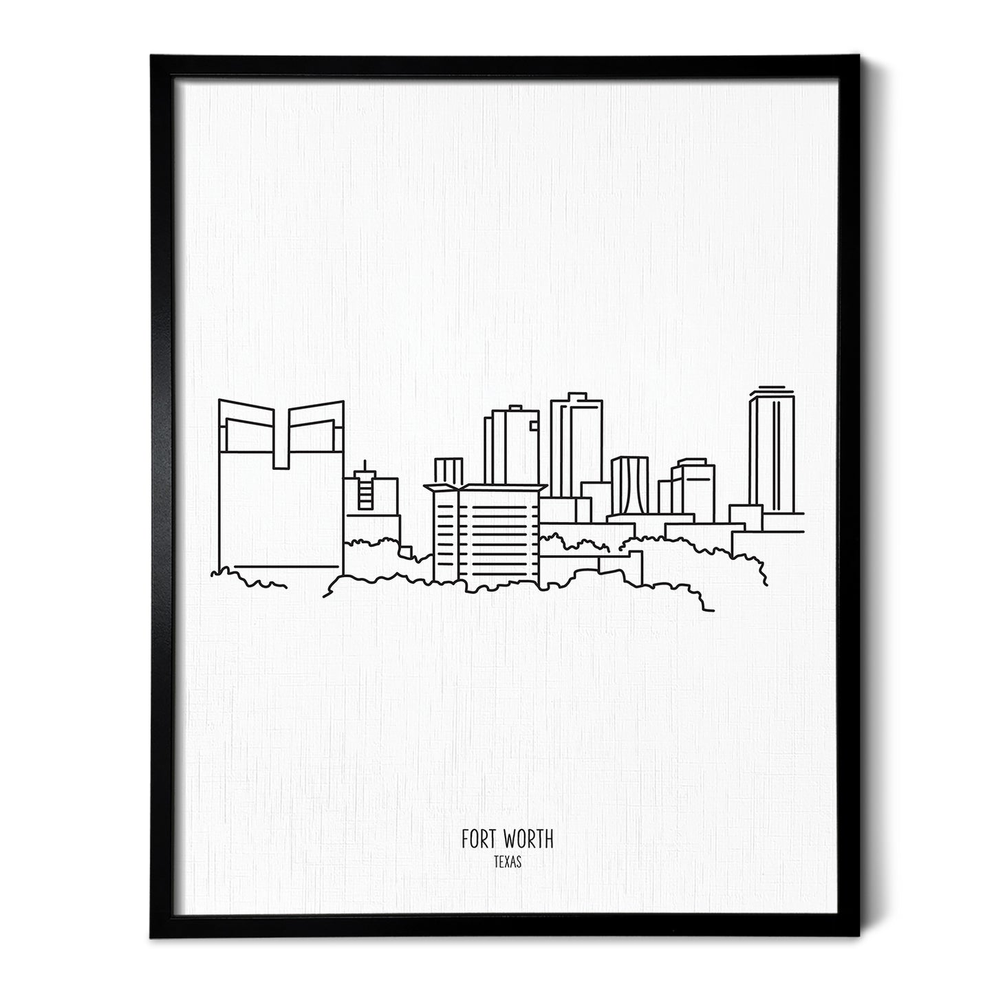 Fort Worth Texas Skyline Art Print