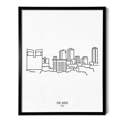 Fort Worth Texas Skyline Art Print
