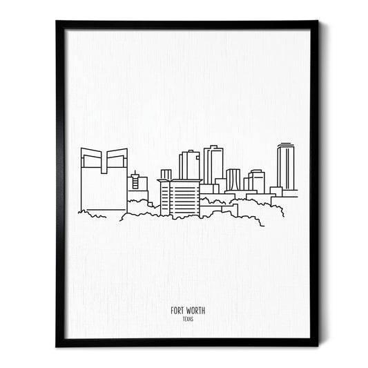 Fort Worth Texas Skyline Art Print