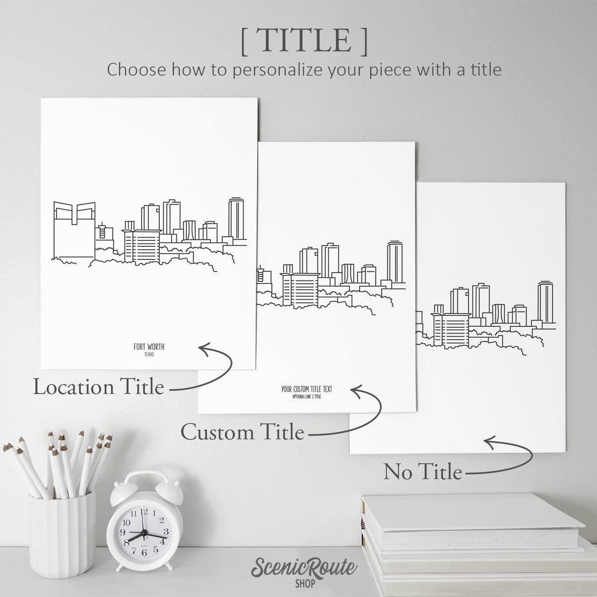 Fort Worth Texas Skyline Art Print