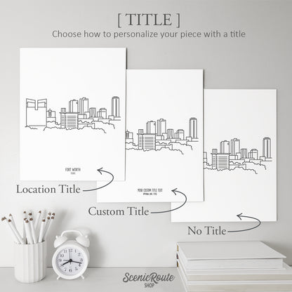 Fort Worth Texas Skyline Art Print