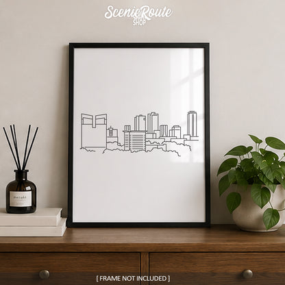 Fort Worth Texas Skyline Art Print