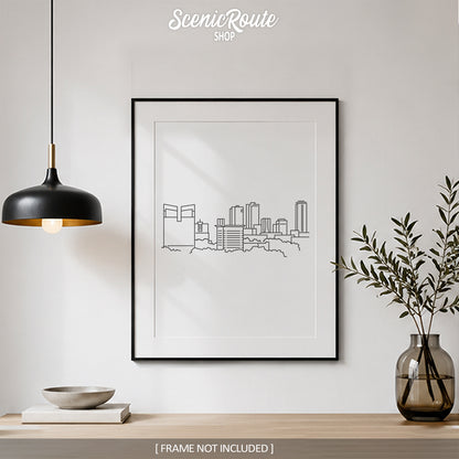 Fort Worth Texas Skyline Art Print