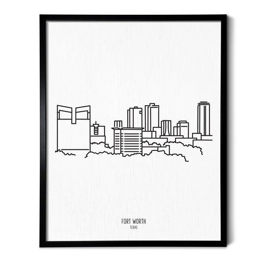 Fort Worth Texas Skyline Art Print