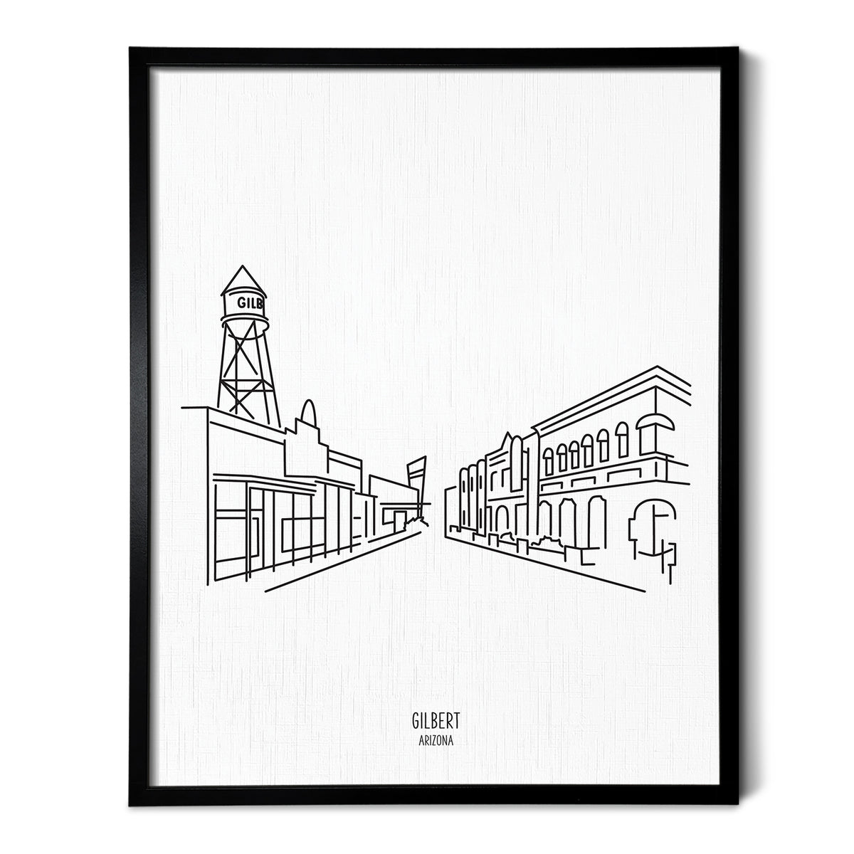 Gilbert Arizona Skyline Art Print