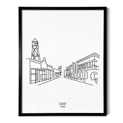 Gilbert Arizona Skyline Art Print