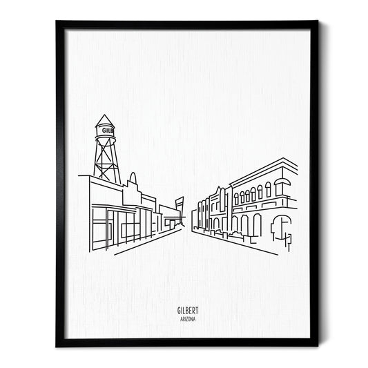 Gilbert Arizona Skyline Art Print
