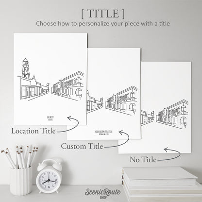 Gilbert Arizona Skyline Art Print