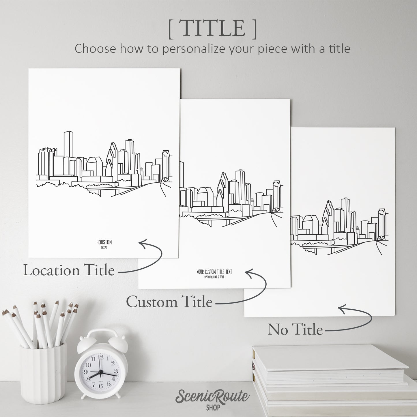 Houston Texas Skyline Art Print