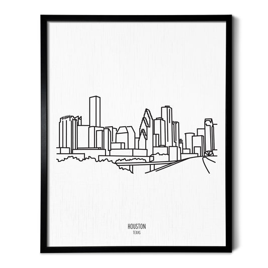 Houston Texas Skyline Art Print