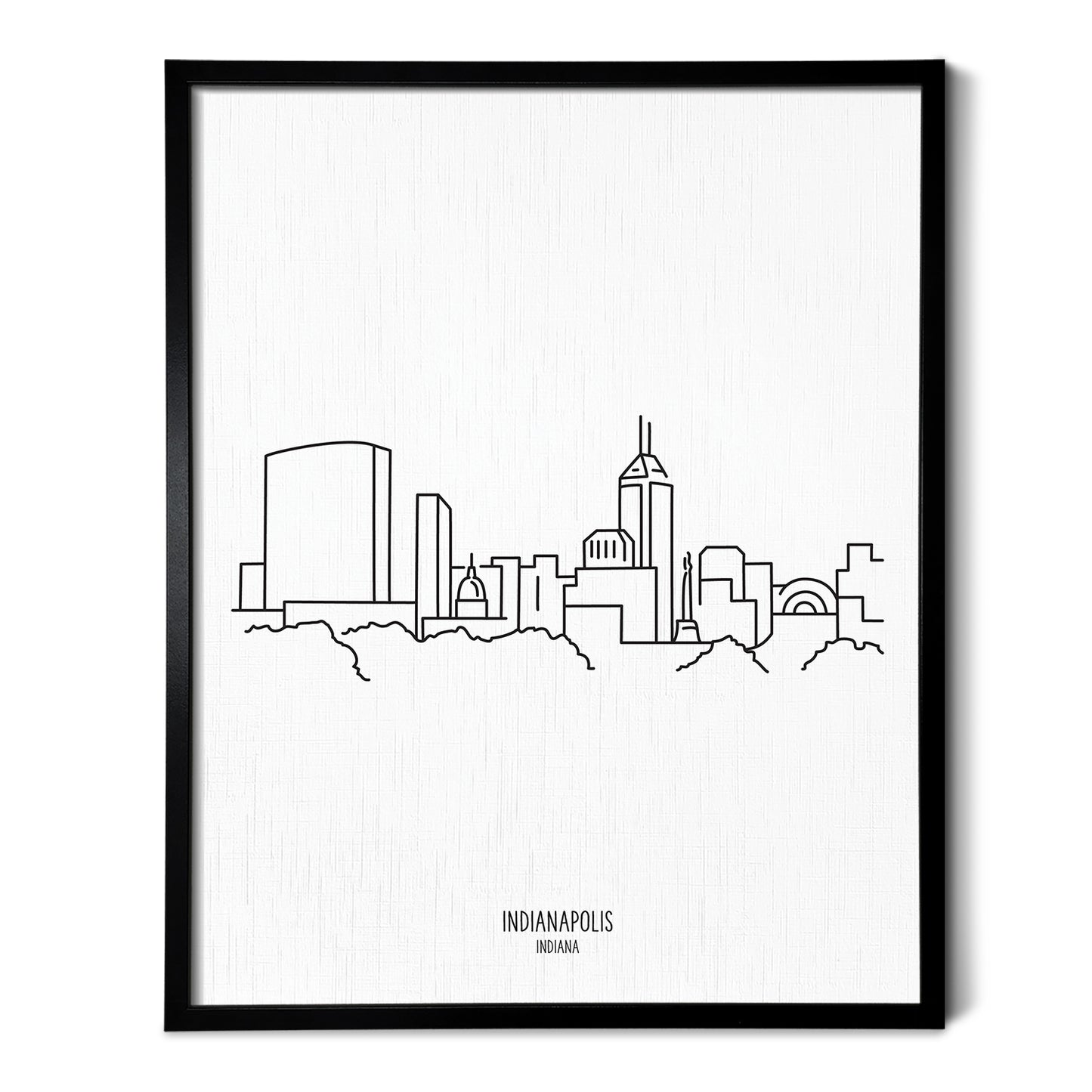 Indianapolis Indiana Skyline Art Print