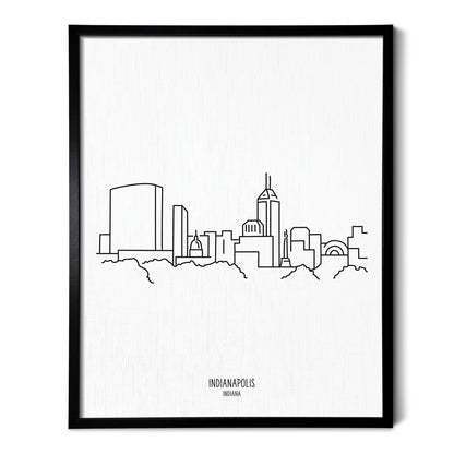 Indianapolis Indiana Skyline Art Print