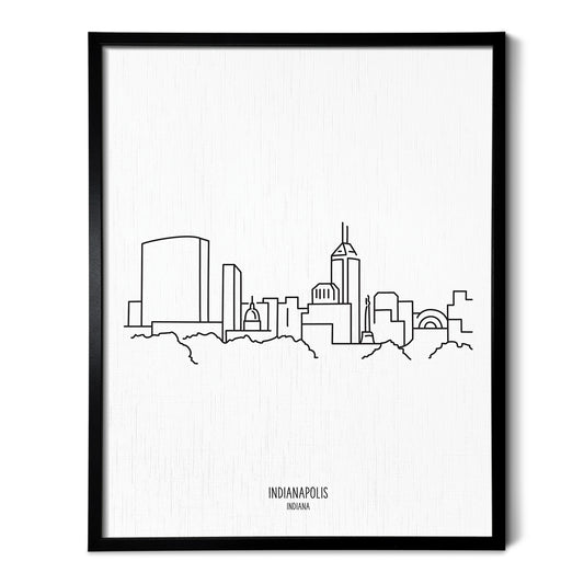 Indianapolis Indiana Skyline Art Print