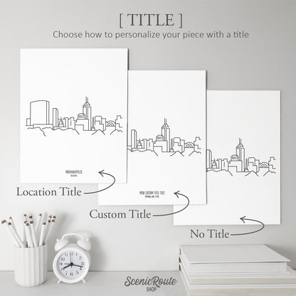 Indianapolis Indiana Skyline Art Print