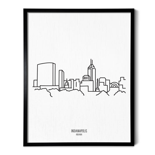 Indianapolis Indiana Skyline Art Print