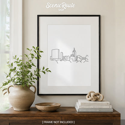 Indianapolis Indiana Skyline Art Print