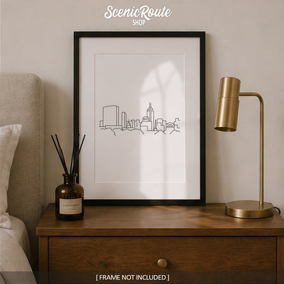 Indianapolis Indiana Skyline Art Print