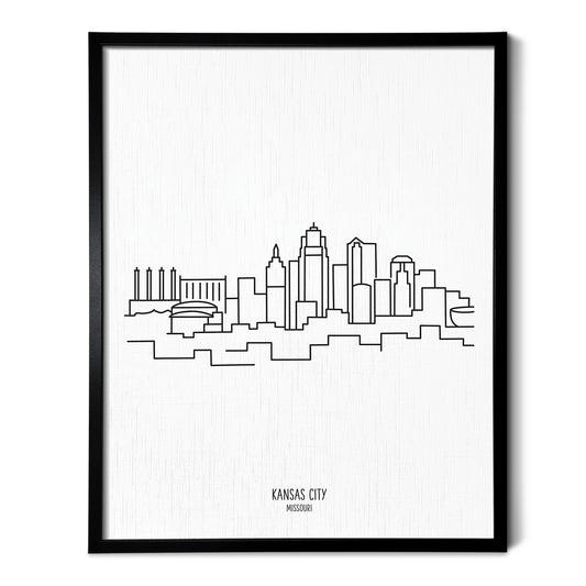 Kansas City Missouri Skyline Art Print