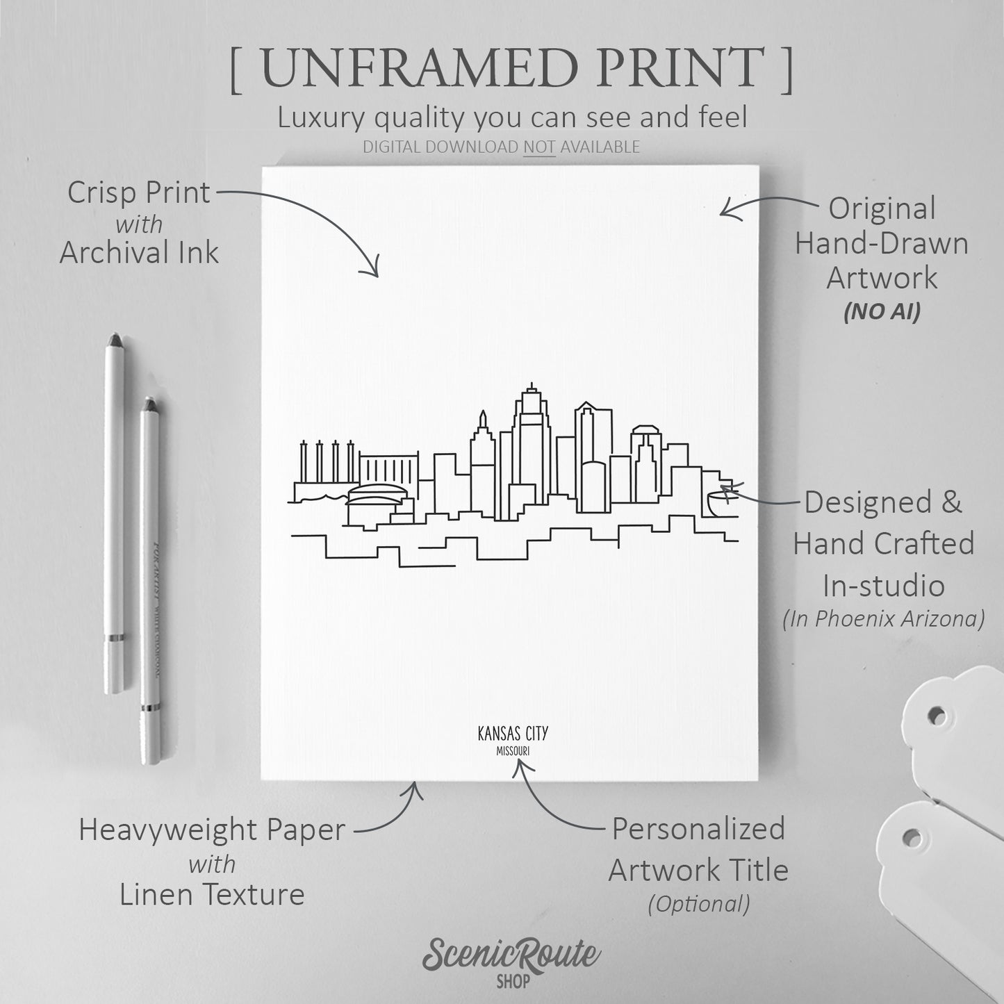 Kansas City Missouri Skyline Art Print