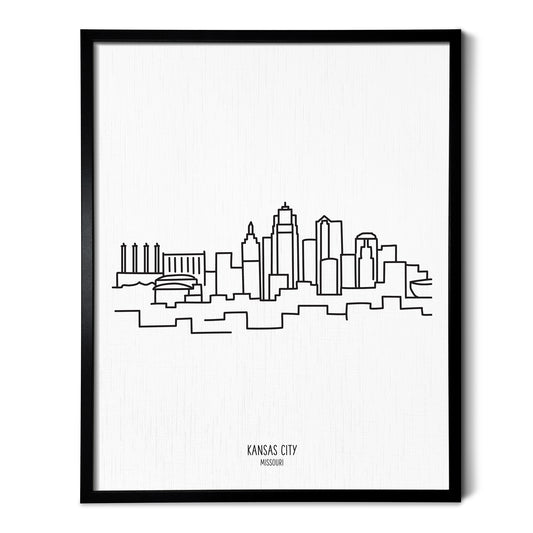 Kansas City Missouri Skyline Art Print