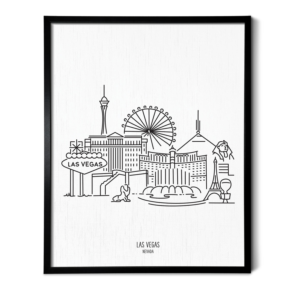Las Vegas Nevada Skyline Art Print