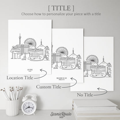 Las Vegas Nevada Skyline Art Print