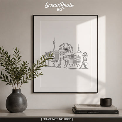 Las Vegas Nevada Skyline Art Print