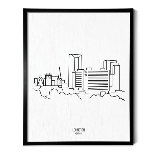 Lexington Kentucky Skyline Art Print
