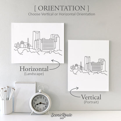 Lexington Kentucky Skyline Art Print