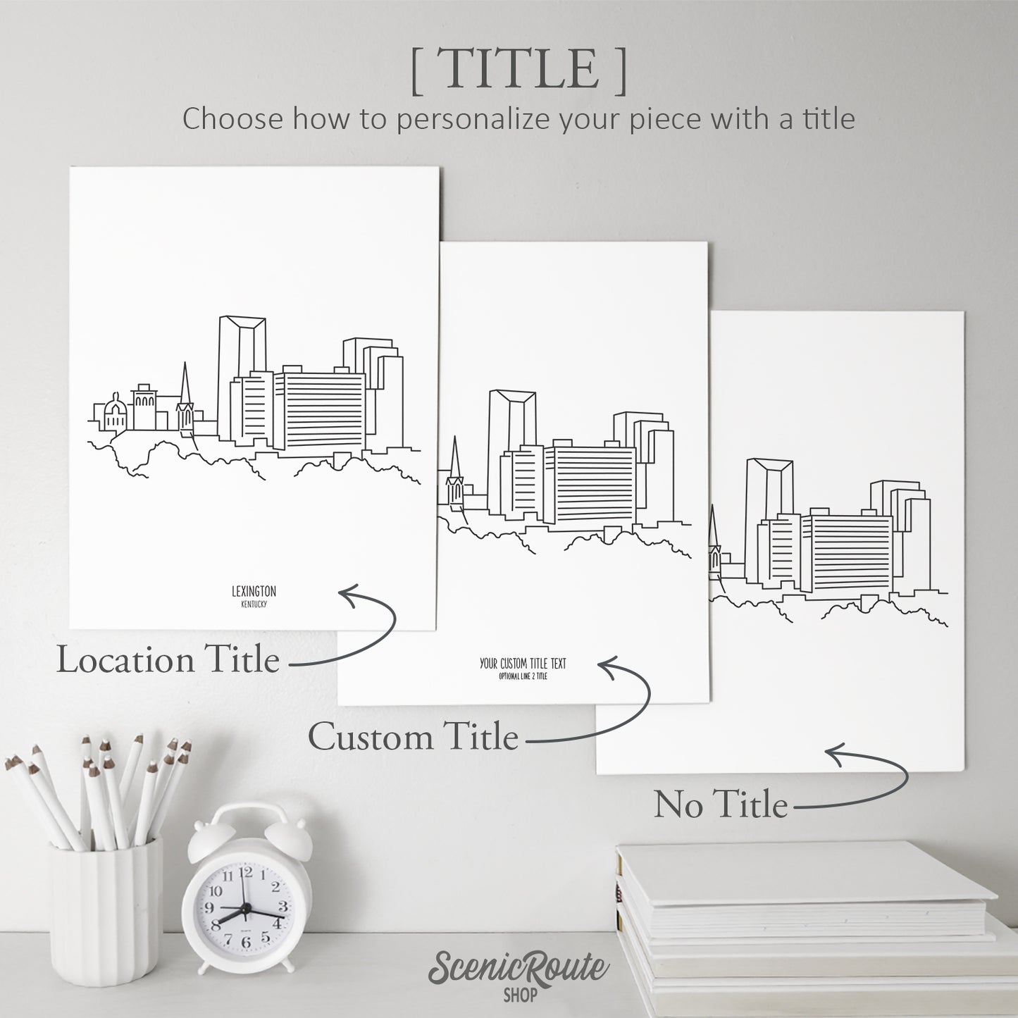 Lexington Kentucky Skyline Art Print