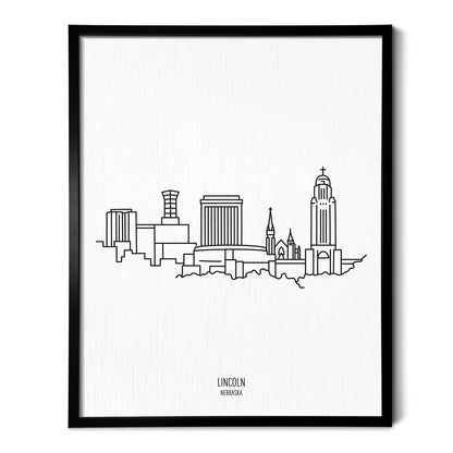 Lincoln Nebraska Skyline Art Print