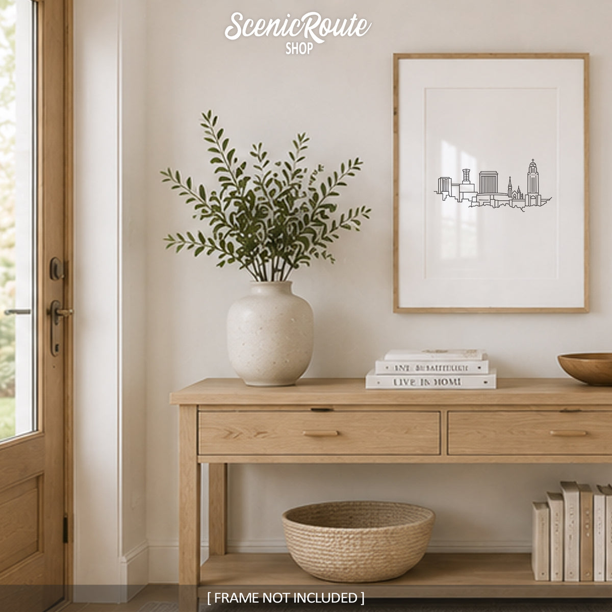 Lincoln Nebraska Skyline Art Print
